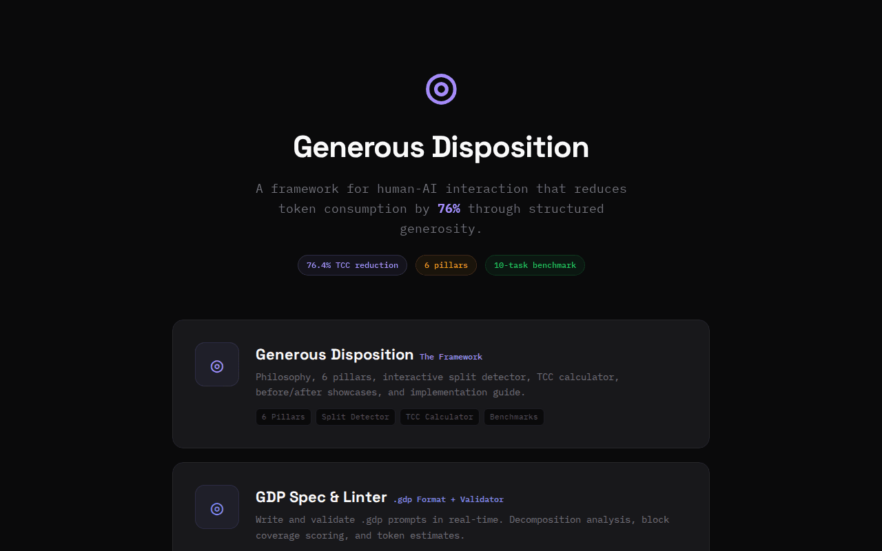 Generous Disposition